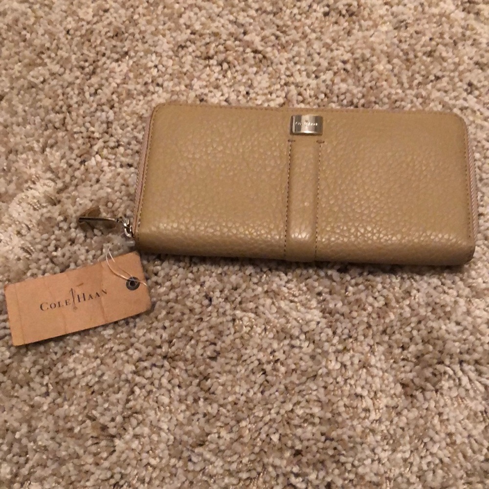 Taupe Cole Haan wallet